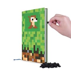 PIXIE CREW Deník A5 zeleno-hnědý