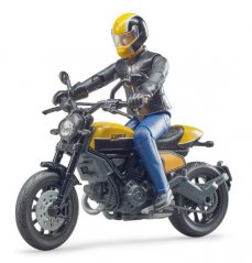 Bruder 63053 BWORLD Motocykel Ducati Scrambler s jazdcom