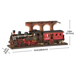 RoboTime 3D Jigsaw din lemn Vintage Steam Locomotive