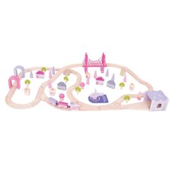 Bigjigs Rail Big Big Wooden Princess Train Track