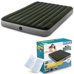 Intex 64763 Lit gonflable Dura-Beam Queen Downy 152 x 203 x 25 cm avec pompe à pied