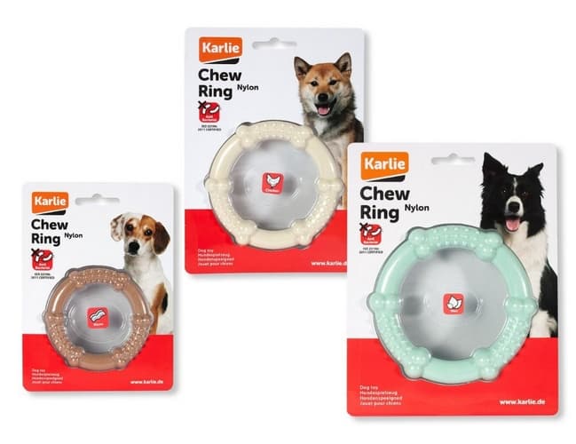 Karlie Nylonový žvýkací kroužek, kuřecí, průměr 7,5cm