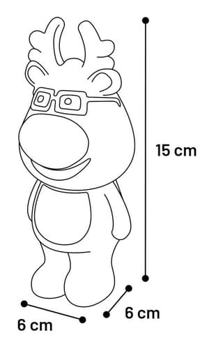 Flamingo Vánoční hračka pro psy latexová 14cm