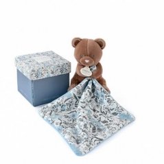 Doudou Set cadou - ursuleț de pluș și păturică