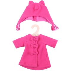 Bigjigs Toys Czerwony płaszcz z czapką dla lalki 38 cm