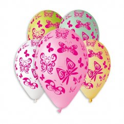 Balon gonflabil fluture 12'' diametru 30cm 5pcs în pungă