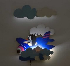 DoDo Gyermek LED-es vakondlámpa repülőgépen