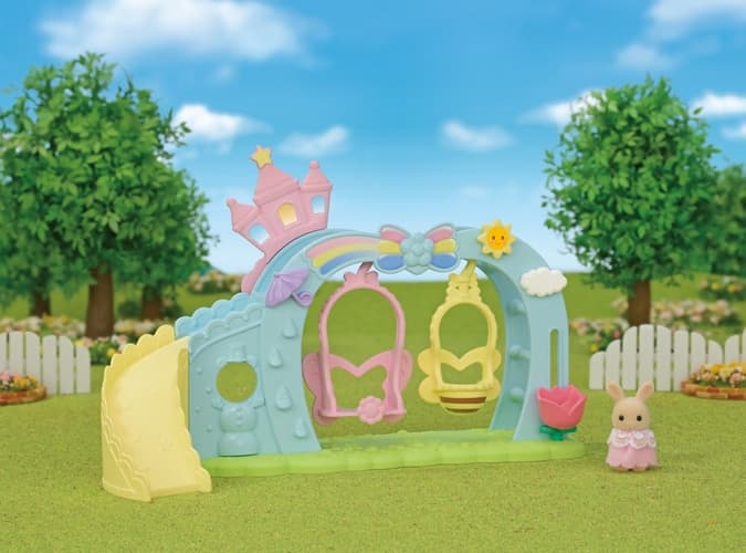 Sylvanian Families Balansoare Rainbow cu tobogan