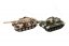 Tanque RC 2pcs 25cm tanque de batalla + tiempo pack 27MHZ y 40MHz camuflaje con sonido y luz