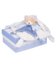 Doudou Coffret cadeau - ourson avec bonnet