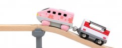 Locomotora Intercity a pilas, rosa