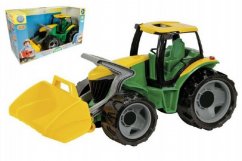 Lena 2057 Tracteur avec cuillère, vert et jaune 70 cm