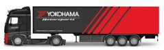 Bburago 1:43 MB Actros Gigaspace / Przyczepa - Yokohama