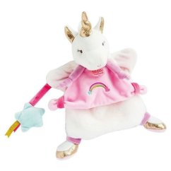 Doudou plüss kiskutya egyszarvú 25 cm