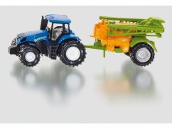 SIKU Super 1668 - Tracteur avec remorque pour la pulvérisation d'engrais