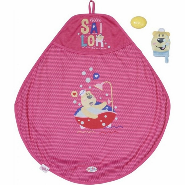 Set nascita bambino con asciugamano