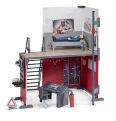 Bworld 62702 caserne de pompiers avec pompier