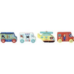 Vilac Puzzle Magnetic din lemn Rescuers
