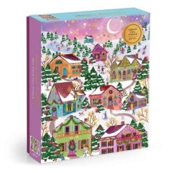 Puzzle Galison cu folie Joy Laforme Satul Înzăpezit 1000 de piese
