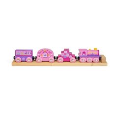 Trenulețul Prințesei din Lemn Bigjigs Rail