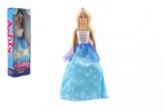Prințesă Anlily păpușă plastic albastru în cutie