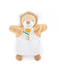 Doudou Plush Puppet Lion 25 cm