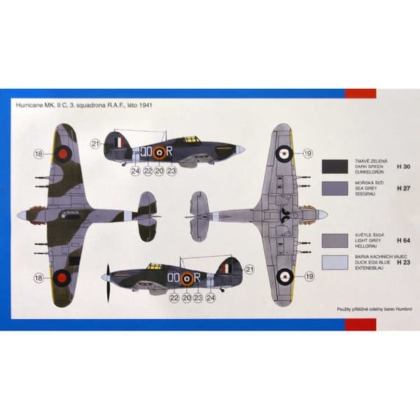 Modelul Hawker Hurricane MK.IIC 1:72