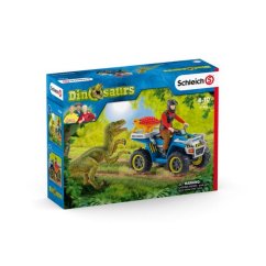 Schleich 41466 Ucieczka przed welociraptorem na quadzie