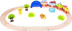 small foot Dřevěná vláčkodráha Moje zoo