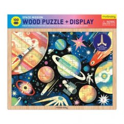 Drewniane puzzle Mudpuppy Misja kosmiczna 100 elementów