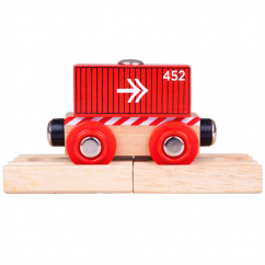 Bigjigs Rail Wagon Red Container