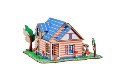 Drewniane puzzle 3D Woodcraft Villa w Fontainebleau