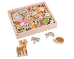Bigjigs Toys Magneți pentru animale din pădure
