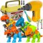 Stavebníce - šroubovací  dinosauři, sada 4 v 1 se šroubovákem