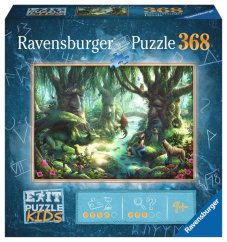 Ravensburger 368 darabos Exit KIDS puzzle: A varázslatos erdőben