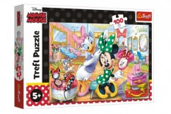 Puzzle Minnie Disney a szépségszalonban 41x27,5cm 100 darab dobozban 29x19x4cm