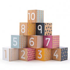 Bigjigs Toys Didaktické kocky s číslami