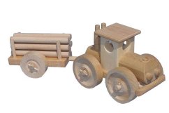 Ceeda Cavité Grand tracteur avec bûches naturelles