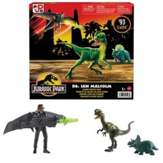 Jurský svet Ian Malcolm s dinosaurami a príslušenstvom