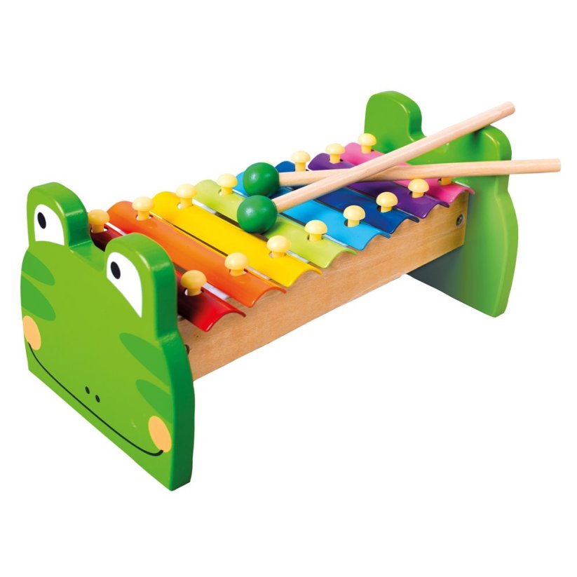 Xylofón kovový Frog
