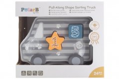 PolarB Drevený ťahač a puzzle - Nákladné auto