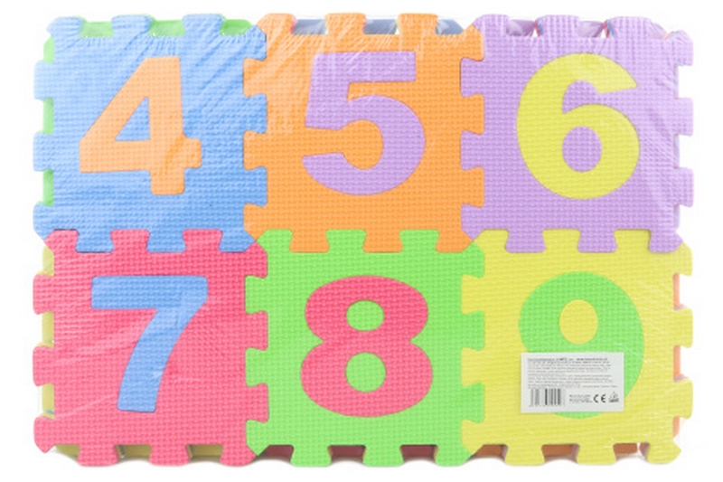 Penové puzzle 36 dielikov čísla a písmená