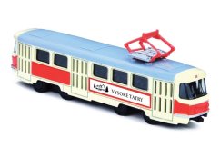 TRAM RÉTRO EN MÉTAL TATRAS DE 16 CM DE HAUT