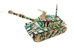 Woodcraft Drewniane puzzle 3D Duży czołg