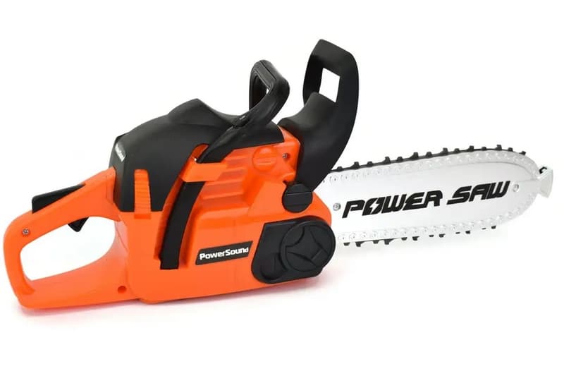 Bavytoy Motorová pila plast 40 cm na baterie se zvukem