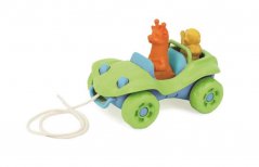 Green Toys Pulling Car Green