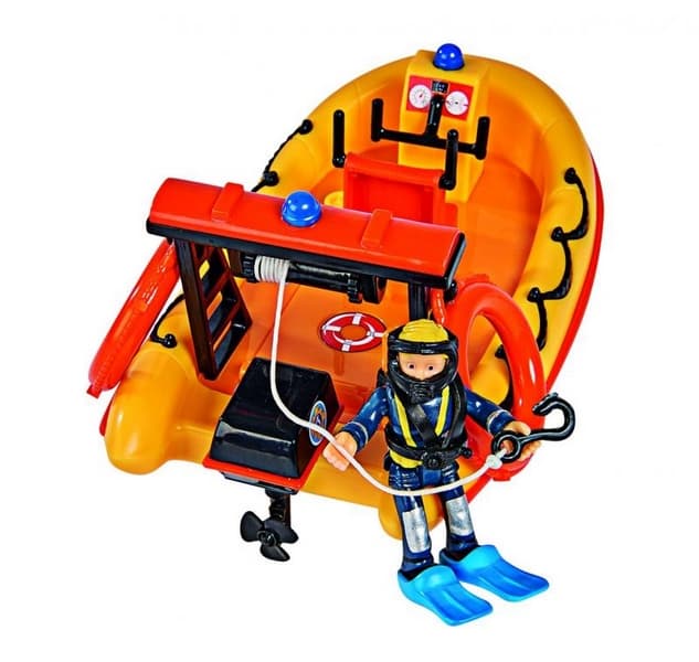 Požárník Sam Člun Neptun s figurkou