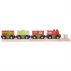 Bigjigs Rail Train de Noël + 3 rails