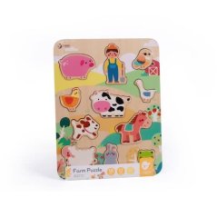 Fermă de puzzle din lemn