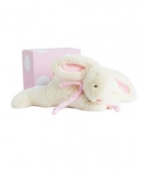 Doudou Set cadou - Iepure de pluș roz 30 cm
